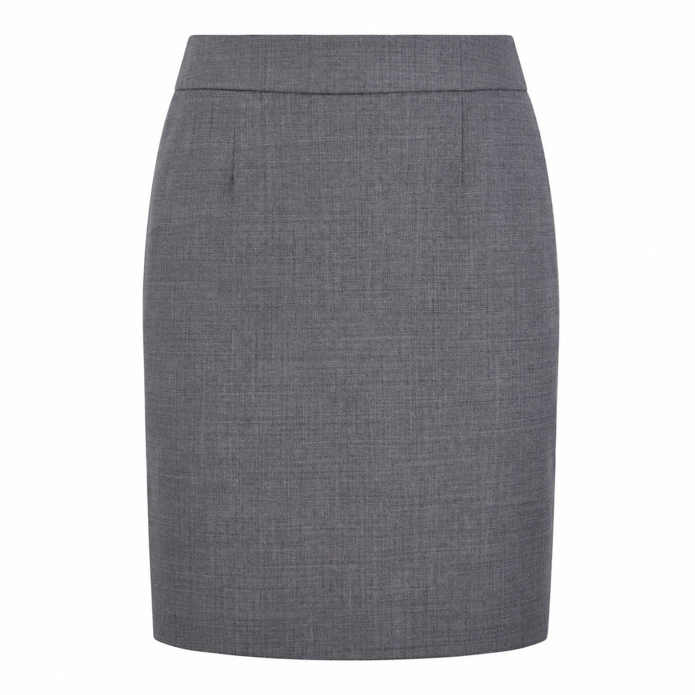J Crew Pencil Skirt 100% Wool Lined 4 Heathered Gray Business Workwear Classic